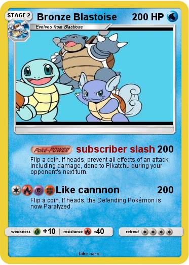Pokemon Bronze Blastoise Pokemon Bronze Blastoise