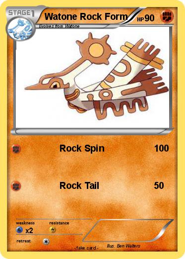 Pokemon Watone Rock Form