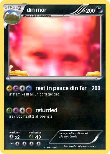 Pokemon din mor