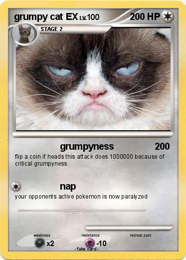 Pokemon grumpy cat EX