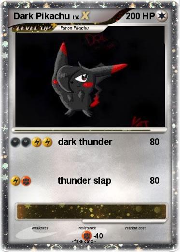 Pokemon Dark Pikachu