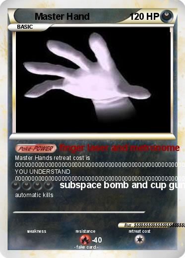 Pokemon Master Hand