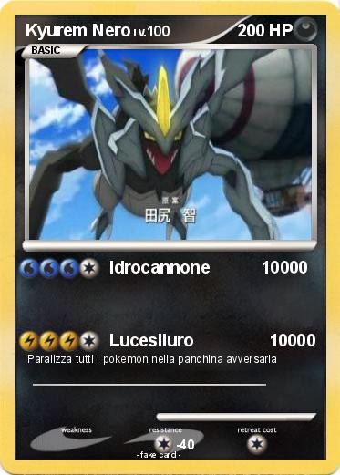 Pokemon Kyurem Nero