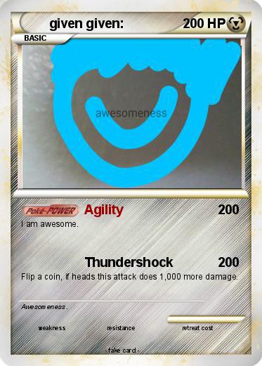 Pokemon given given: