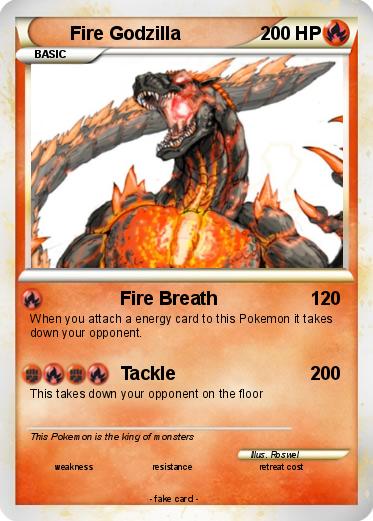Pokemon Fire Godzilla