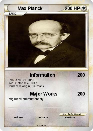 Pokemon Max Planck