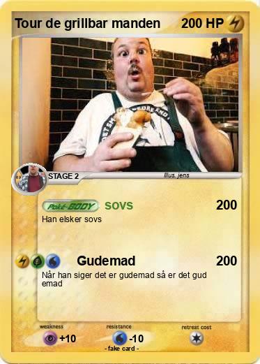 Pokemon Tour de grillbar manden
