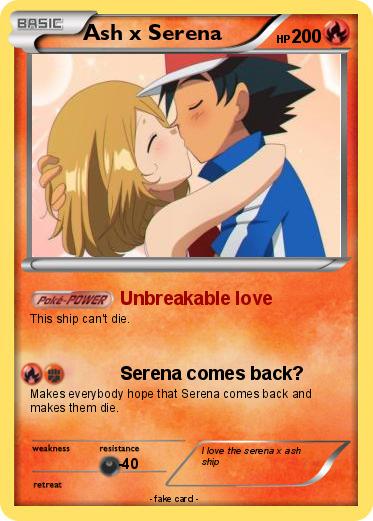 Pokemon Ash x Serena
