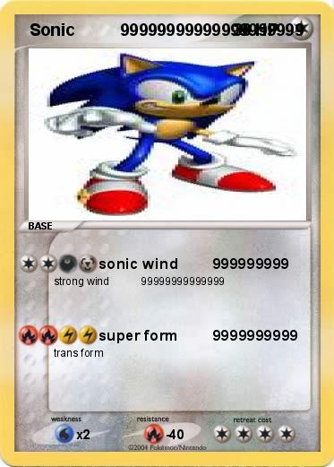 Pokemon  Sonic          99999999999999999999