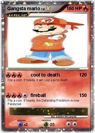 Pokemon Gangsta mario