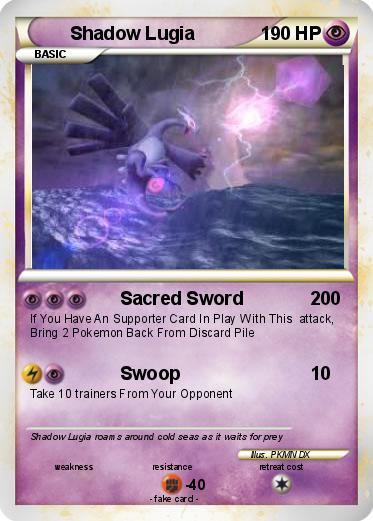 Pokemon Shadow Lugia