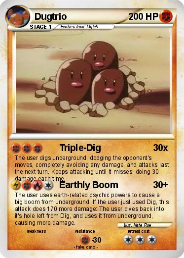 Pokemon Dugtrio