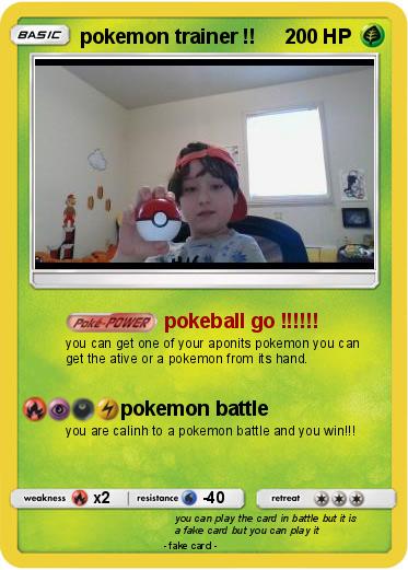 Pokemon pokemon trainer !!