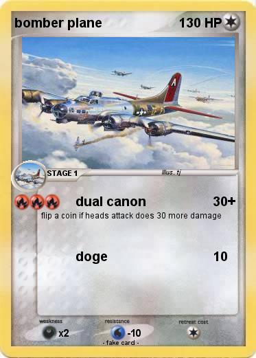 Pokemon bomber plane