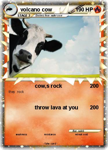 Pokemon volcano cow