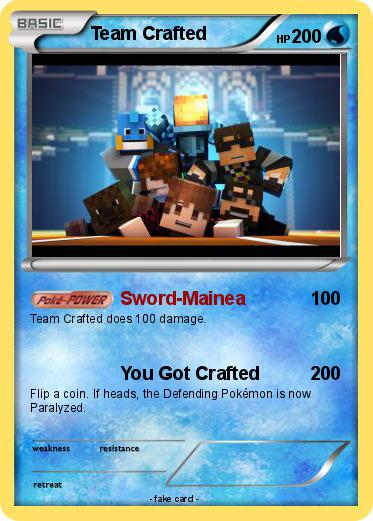 Pokemon Team Crafted