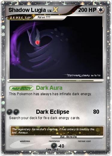 Pokemon Shadow Lugia
