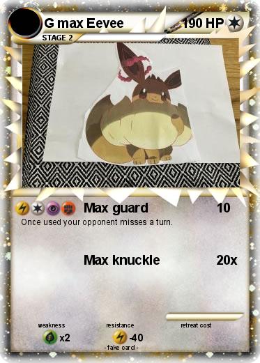 Pokemon G max Eevee