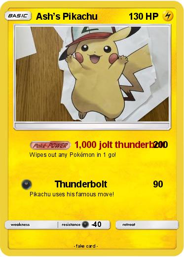 Pokemon Ash’s Pikachu