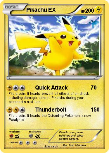 Pokemon Pikachu EX