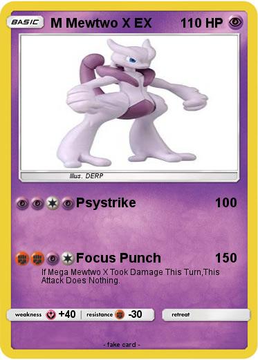 Pokemon M Mewtwo X EX