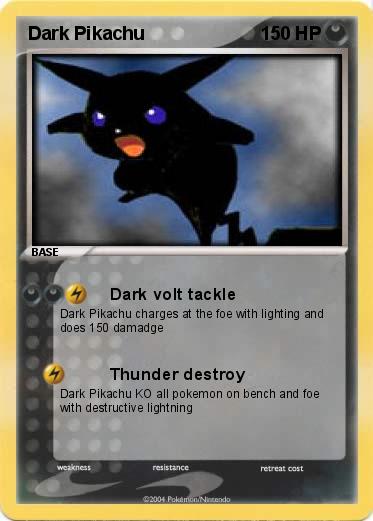Pokemon Dark Pikachu
