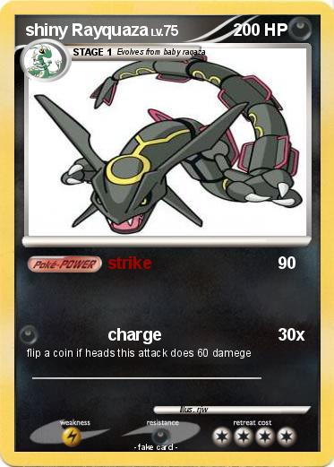 Pokemon shiny Rayquaza