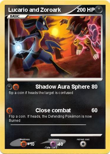 Pokemon Lucario and Zoroark