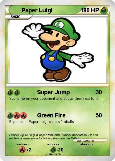 Pokemon Paper Luigi