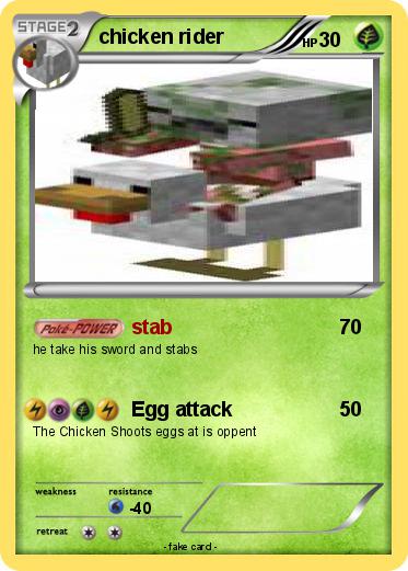 Pokemon chicken rider