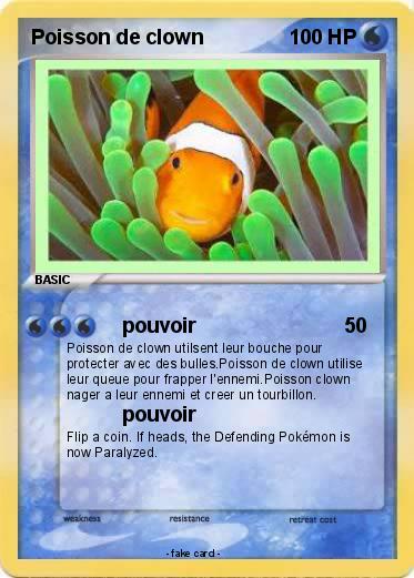 Pokemon Poisson de clown
