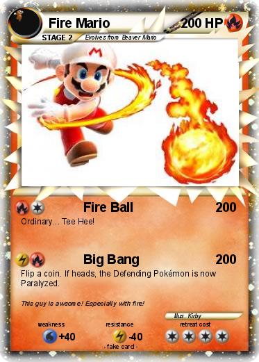 Pokemon Fire Mario