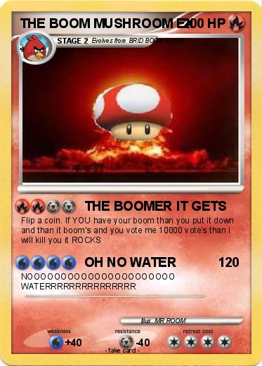 Pokemon THE BOOM MUSHROOM EX