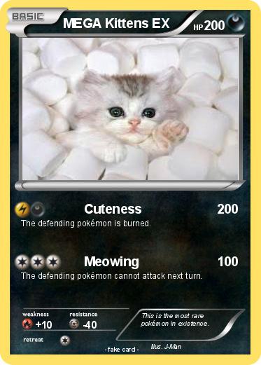 Pokemon MEGA Kittens EX