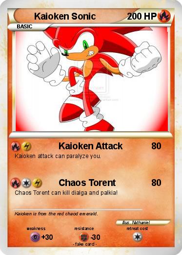 Pokemon Kaioken Sonic