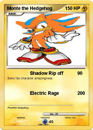 Pokemon Monte the Hedgehog