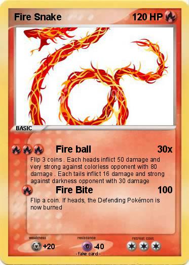 Pokemon Fire Snake