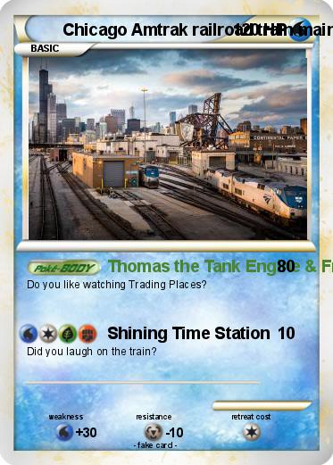 Pokemon Chicago Amtrak railroad train maintenance yard