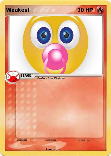 Pokemon Weakest