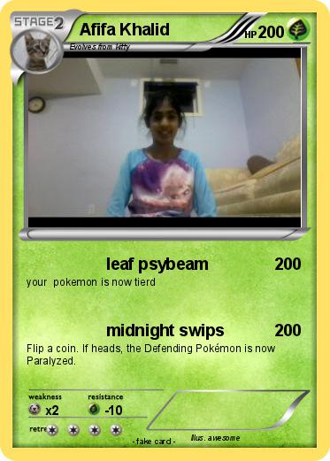 Pokemon Afifa Khalid