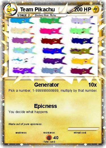 Pokemon Team Pikachu