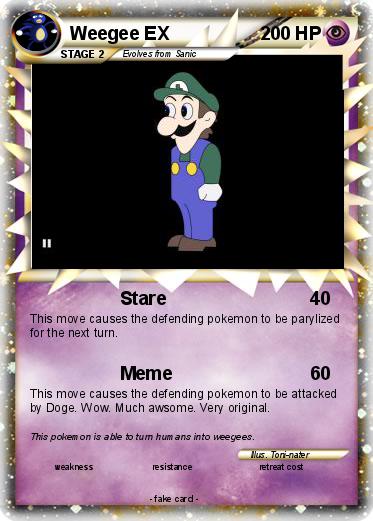 Pokemon Weegee EX