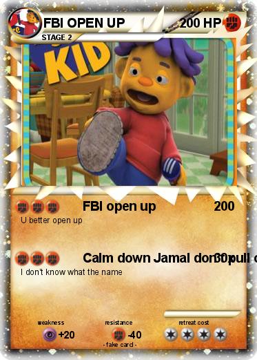 Pokemon FBI OPEN UP