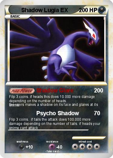 Pokemon Shadow Lugia EX