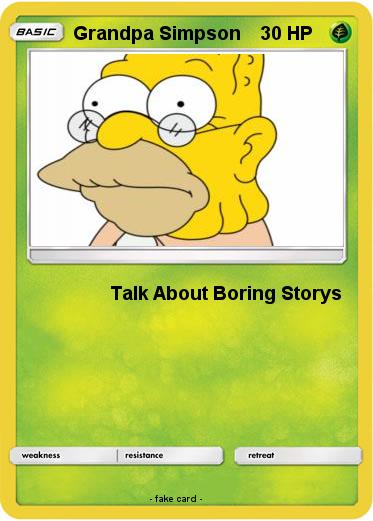 Pokemon Grandpa Simpson