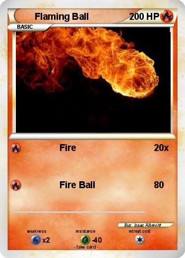Pokemon Flaming Ball