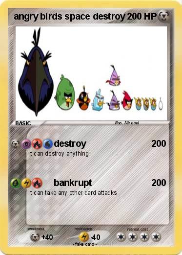Pokemon angry birds space destroy