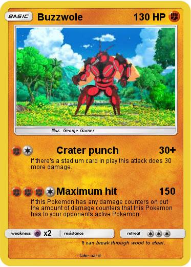 Pokemon Buzzwole Pokemon Buzzwole