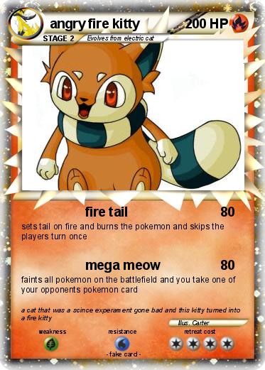 Pokemon angry fire kitty