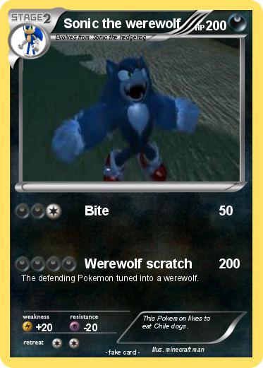 Pokemon Sonic the werewolf